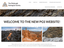 Tablet Screenshot of pittsburghgeologicalsociety.org